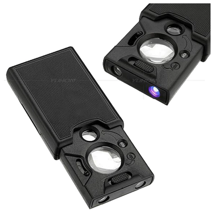 30 раз 45 раз 60 раз идентификация ювелирных изделий ручной со светодиодным детектором денег пластиковая лупа акрил 9585