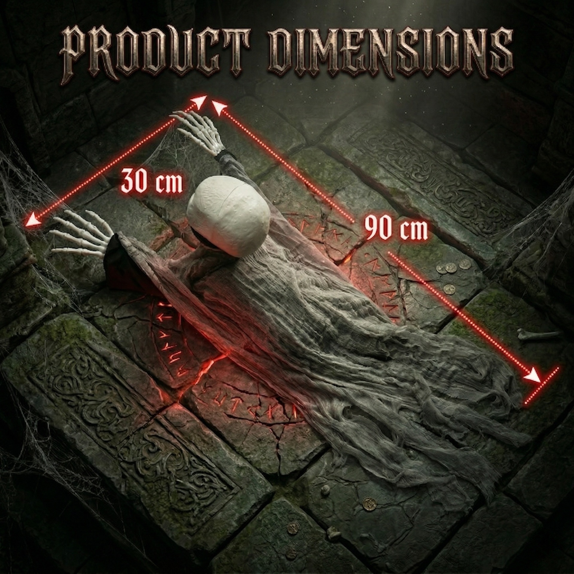 Juguetes de Halloween nuevos horrores eléctricos escalera decoración lámpara fantasma colgante props de simulación calabaza bruja