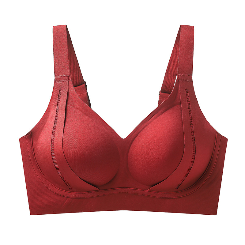 El nuevo tirón sostiene la ropa interior sin marcas, las mujeres se reúnen para evitar la caída, la antigravedad, el sujetador sin anillo de acero, la leche de ajuste y acabado