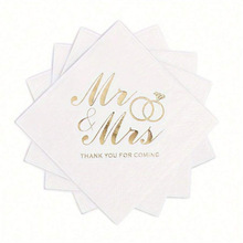 Q 39712 Wedding Diamond Printed Napkin ��������̽�ͽ�ֽ