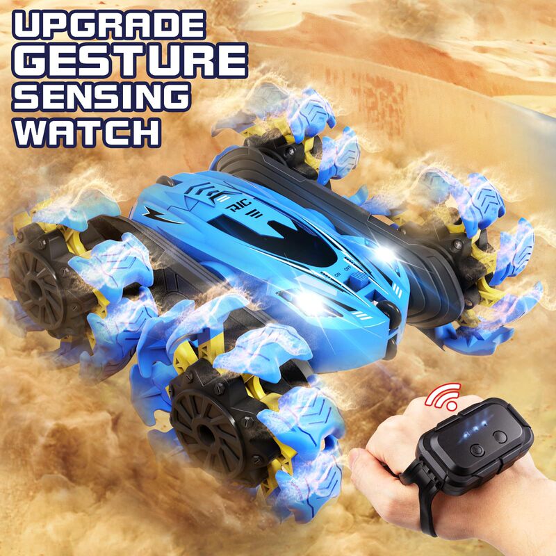 Cross-Border Children's Explosive Wheel Remote Control Car 2.4g Gesture Sensor Rolling Double-Sided Stunt Car Four-Wheel Drive Off-Road Vehicle Toy Cross-Border Children's Explosive Wheel Remote Control Car 2.4g Gesture Sensor Rolling Double-Sided Stunt Car Four-Wheel Drive Off-Road Vehicle Toy