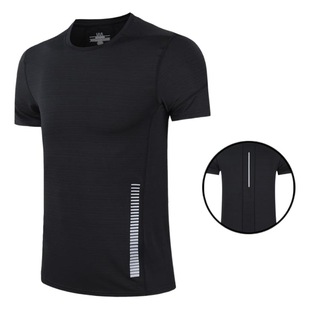 Summer Outdoor Quick-drying Clothes Men's t-printing Ice Silk Short-sleeved Sports T-shirt Casual Running Stretch Fitness Cycling Top
