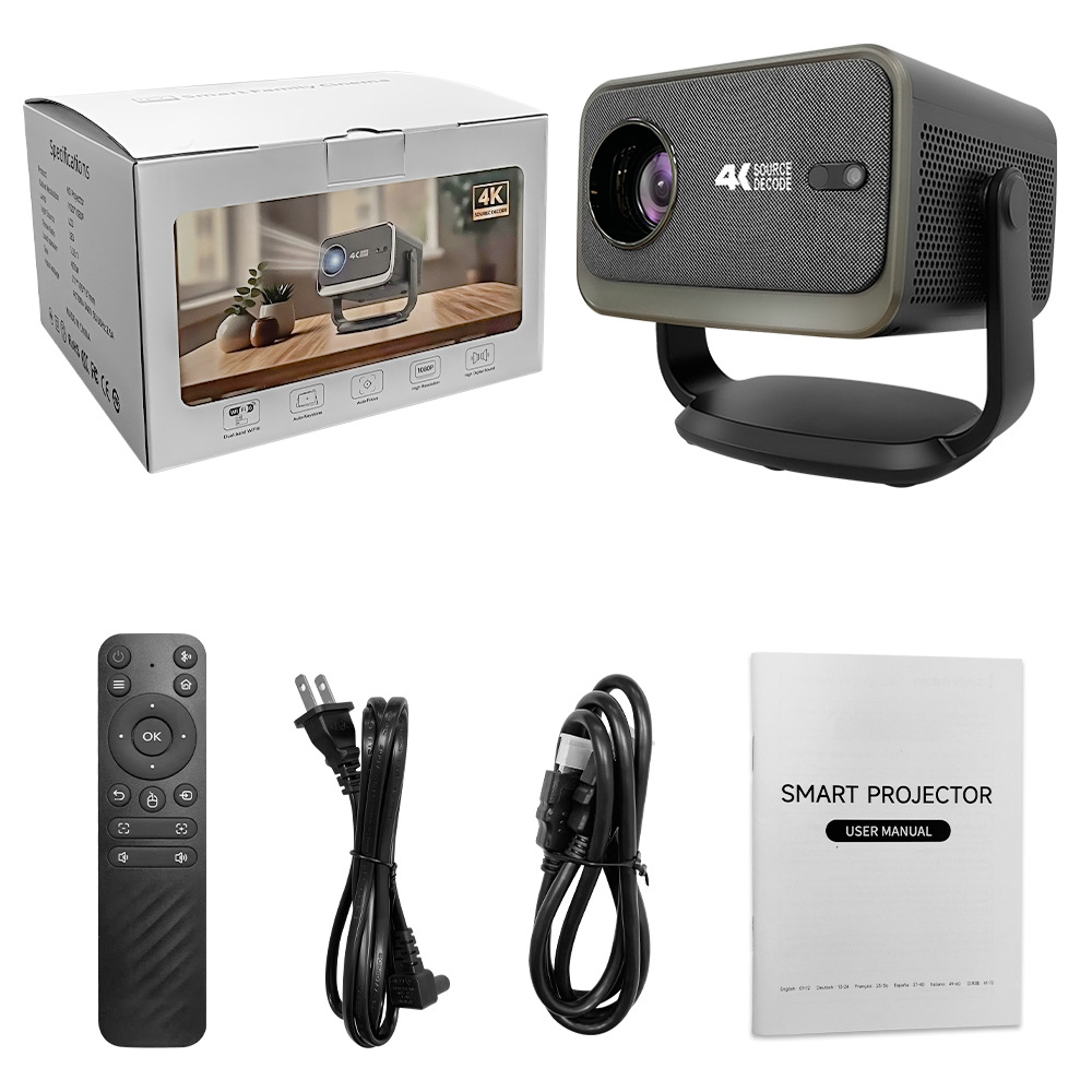 �羳4K����ͶӰ������ 360����ת֧����̨ͶӰ�x�����ЯʽͶӰ��