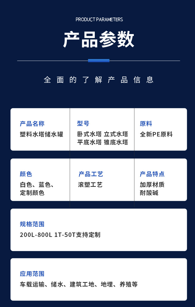 诺顺滚塑水箱属性