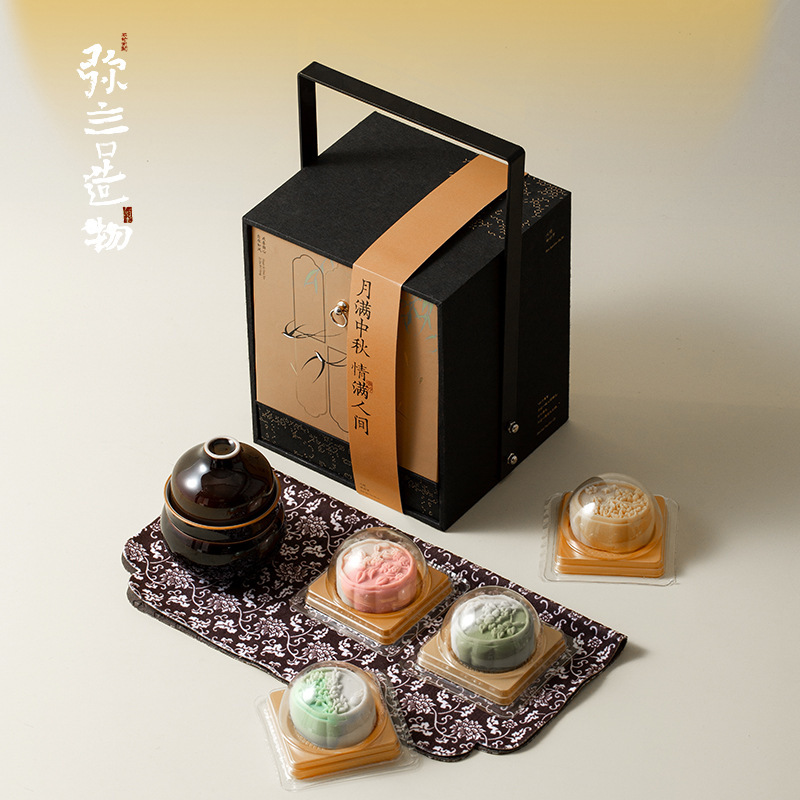 弥言中秋月饼茶具套装高档礼盒手提盒伴手礼送长辈一人饮茶具套装|undefined