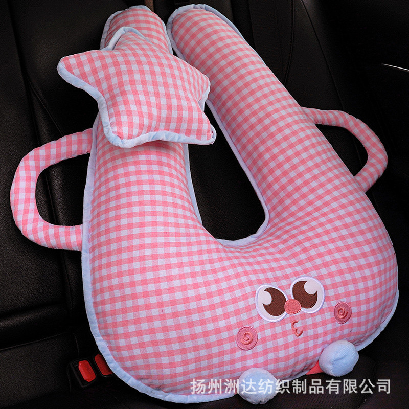 Almohada Cervical para Cinturón de Seguridad de Peluche Protector para Automóvil image 6