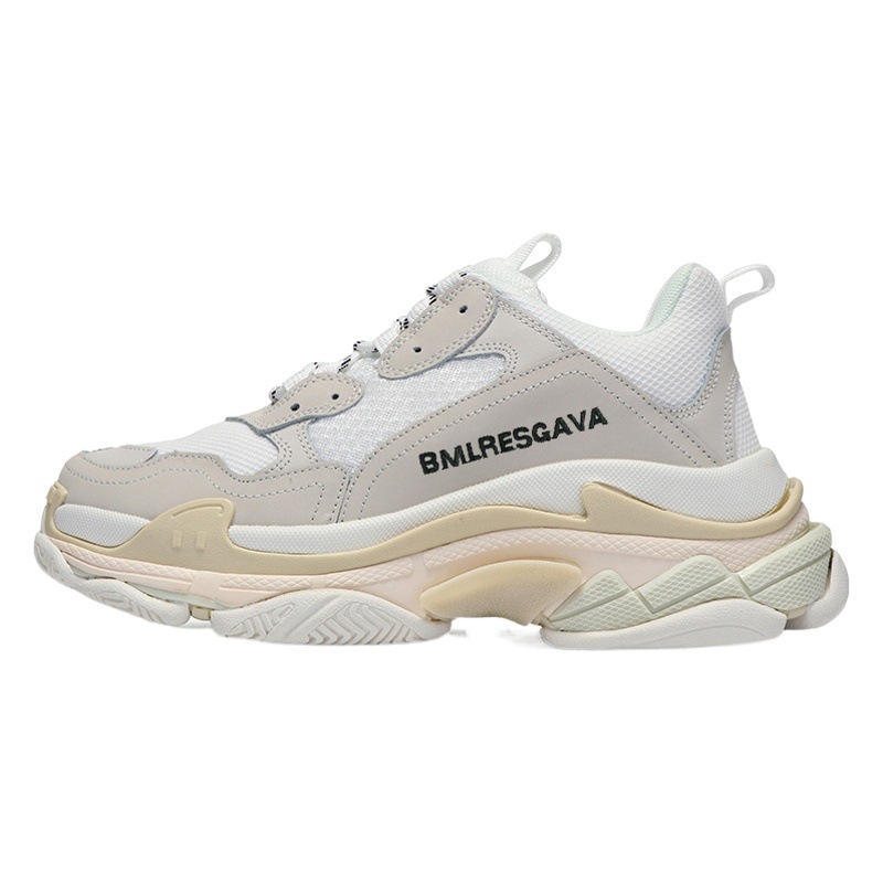 Zapatos de papá de París, suela gruesa, zapatos casuales de seis capas, zapatos de plataforma para parejas de hombres y mujeres, zapatos deportivos de cuero de todo fósforo