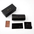 Cartier matte black sunglasses case set