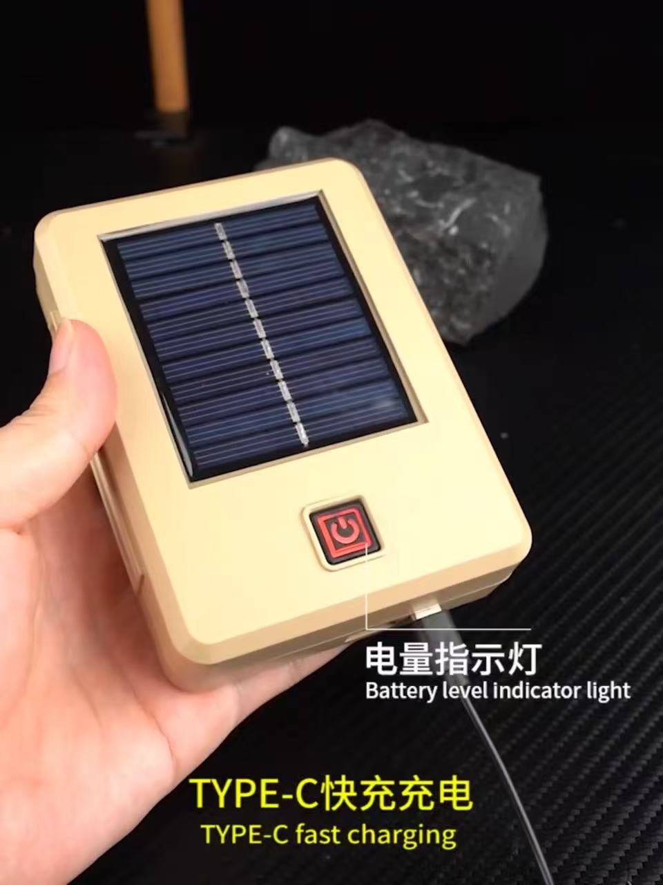 Emergency Strong Light Hand-Cranked Generator Lamp Solar Charging Lighting Multi-Function Rechargeable Flashlight Manufacturer Direct Sale
