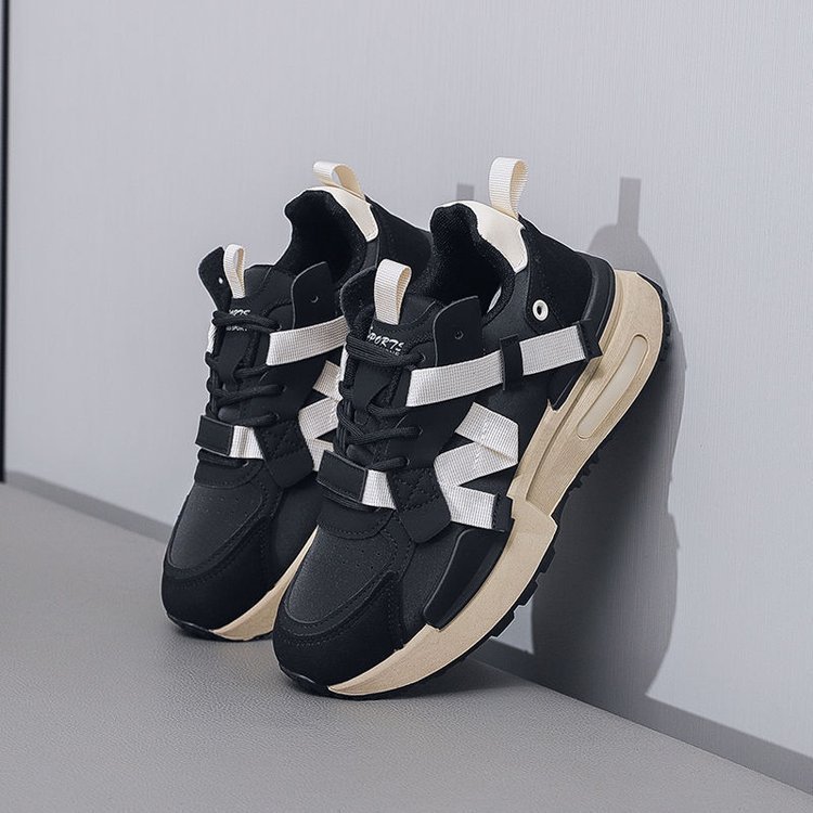 Zapatos de papá para mujeres 2025, nuevos zapatos deportivos universales zapatos de entrenamiento de capa de altura casuales zapatos de mujer al aire libre zapatos Gump
