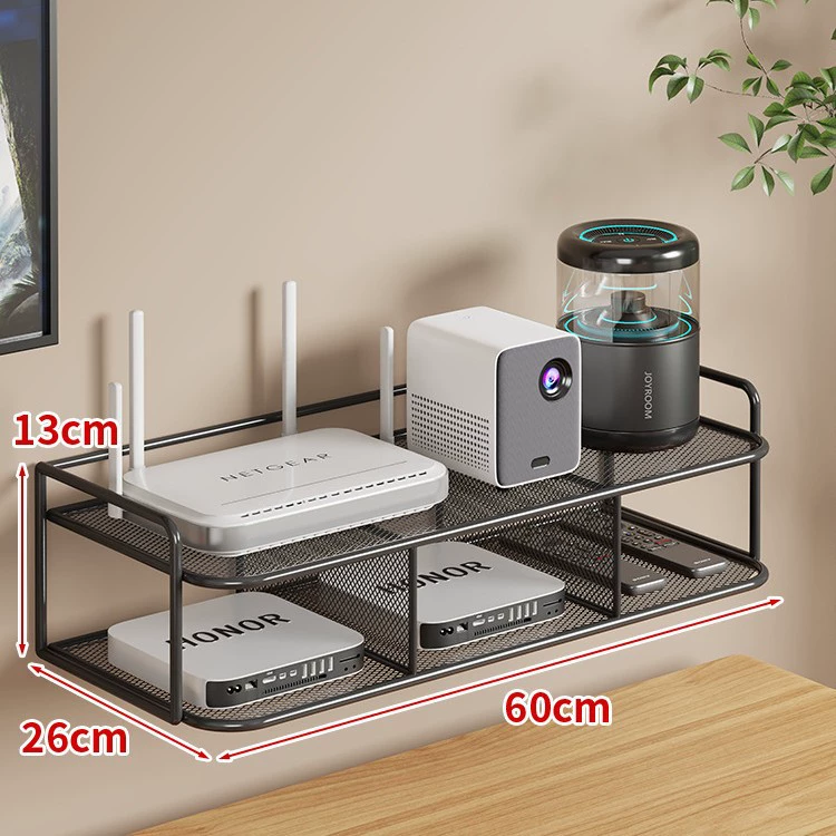 Настенный органайзер для маршрутизатора и Wi‑Fi, без сверления, многоуровневый, 30–60 см, evesigar/伊思家
