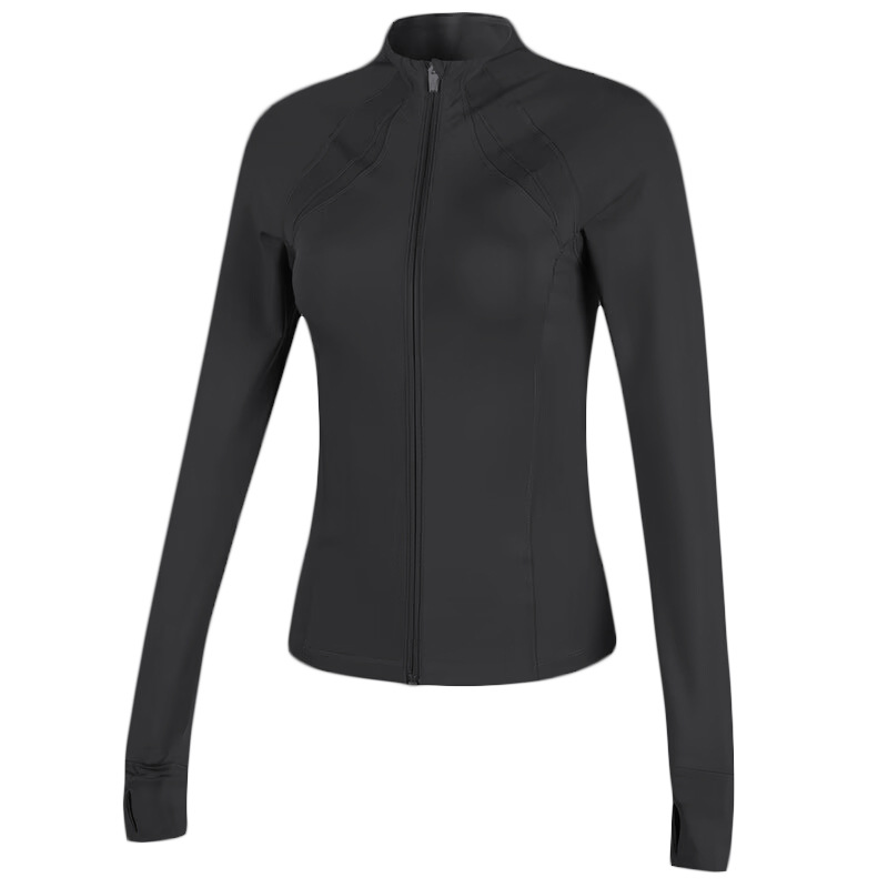 国境を越えたフィットネスのネットレッドが痩せているジッパーのスポーツコート長袖速乾服ガードルジョギングヨガ服秋冬上着