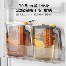 日式家用冷水壶套装耐高温茶壶果汁饮料桶塑料扎壶大容量凉水壶
