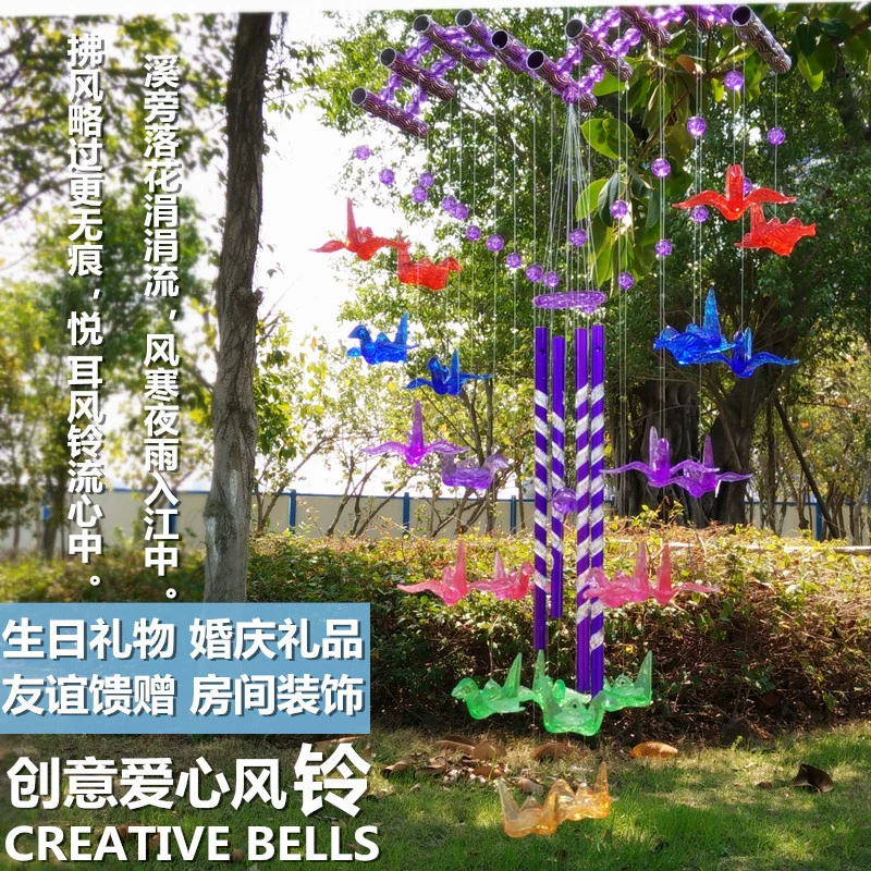 Оптовая Креативный Колокол Ветра Висит Металлический Японский Стиль Детская Спальня Украшение Комнаты Ручной Работы Ветровой Колокол Подвеска для Девочек