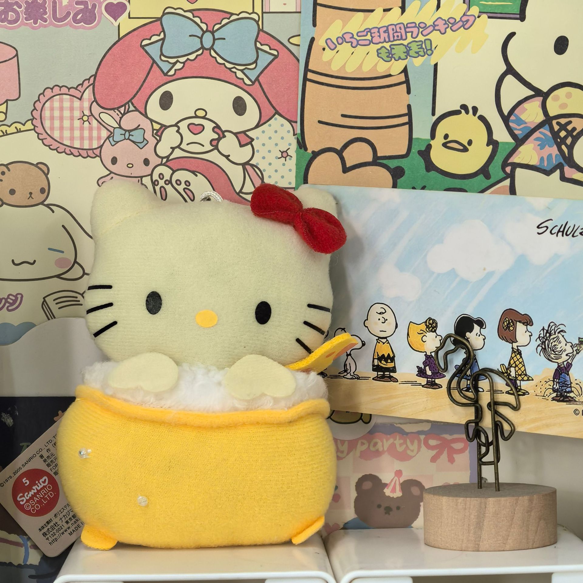 Amor hellokitty muñeca colgante llavero colgante bolsas de regalo bolsas de peluche lindo muñeca colgante lindo