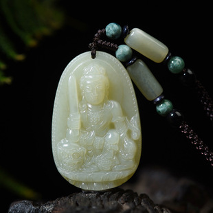 Natural Hetian Jade Pendant Twelve Zodiac Guardian Gods Eight Zodiac Buddha Jade Pendant