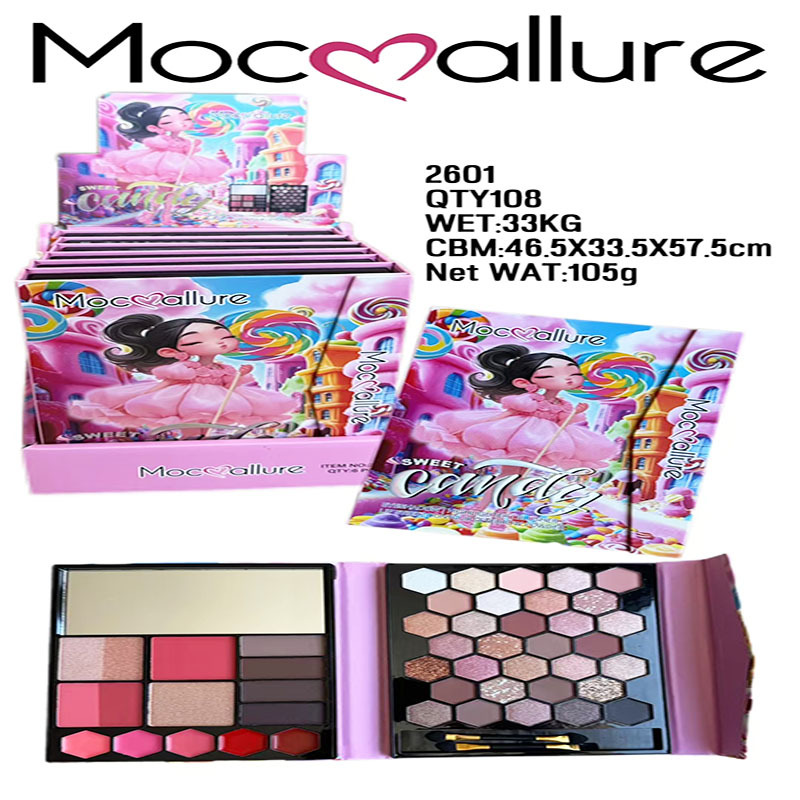 Mocoallure nueva sombra de ojos transfronteriza de comercio exterior blush de alto brillo set de maquillaje de papel unicornio set image 4
