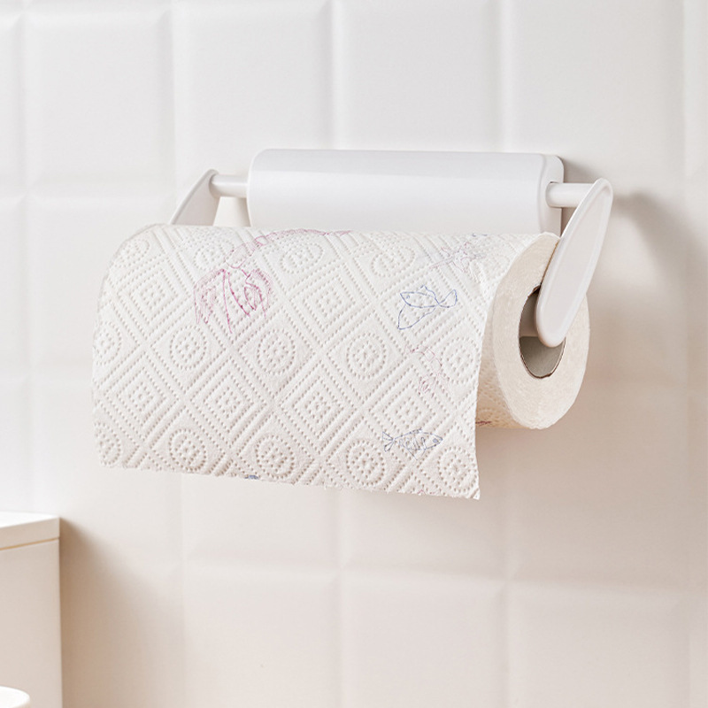Adhesive Paper Towel Holder Retractable Paper Towel Holder Traceless Adhesive Toilet Adhesive Traceless Paper Towel Holder Bathroom Towel Holder