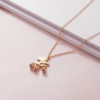 Necklace stainless steel, pendant, accessory, does not fade, simple and elegant design, internet celebrity