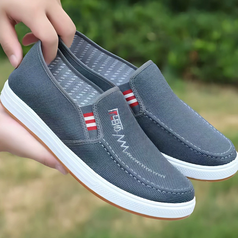 Мужские туфли 2025: Новинка осени, низкие каблуки, мужские тканевые туфли без шнурков, повседневные парусиновые туфли на танковой подошве в стиле старого Пекина, оптом