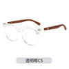 New retro wood grain myopia anti -Blu -ray Mirror School Wind 876 frame frame plain tr glasses frame female wholesale