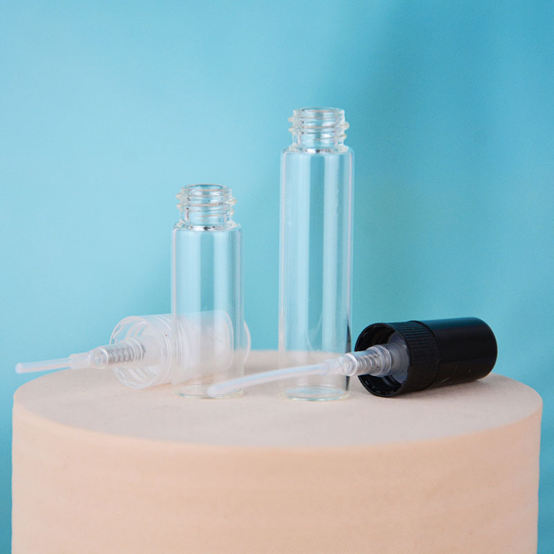 Suministro de botella de spray transparente 2ml3ml5ml10ml perfume de vidrio sub-botella pequeña botella de muestra sub-contenedor productos