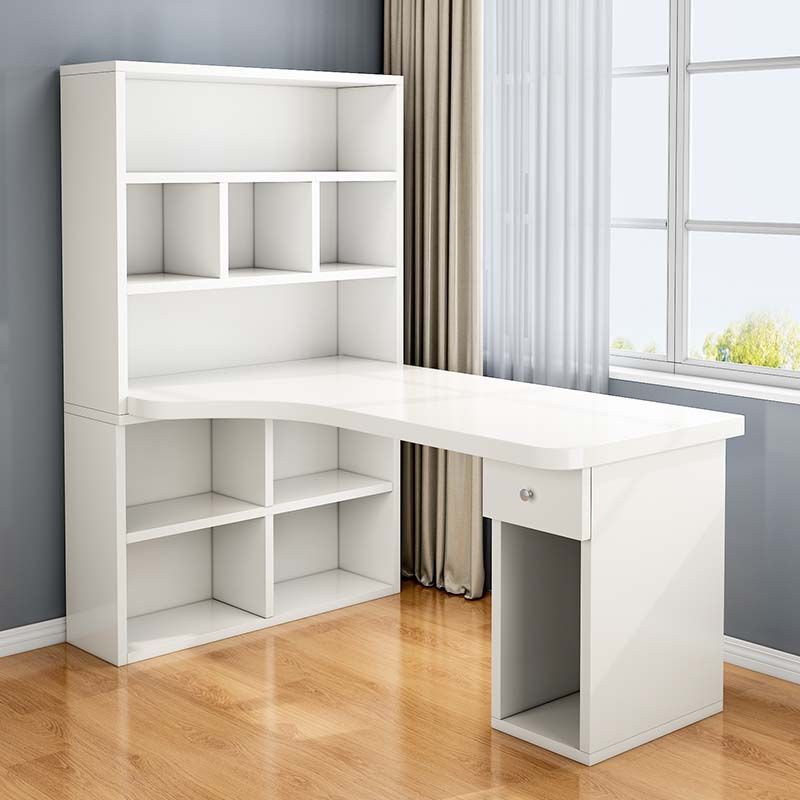 Corner Desk with Bookshelf and Cabinet, Modern and Simple, Suitable for Middle and High School Students, Study Computer Desk, Rotatable, for Bedroom