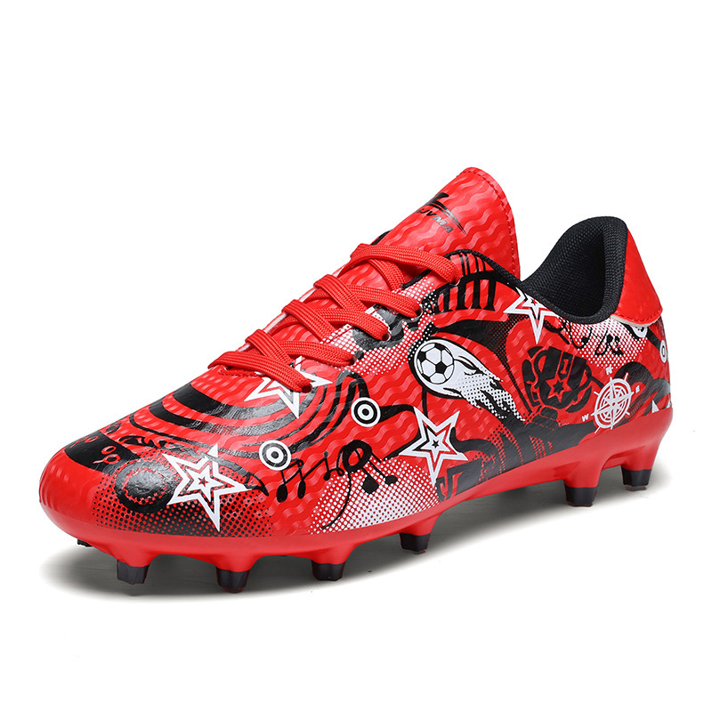 2026 New Model Velcro Football Shoes for Men, Women, Children, Boys, Girls, Students, Multi-Stud Training Shoes, Non-Slip Long Spike Ag