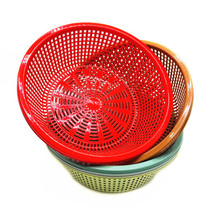 37/42.5cm果蔬篮镂空洗菜篮漏网厨房用品洗菜盆沥水篮塑料圆形篮