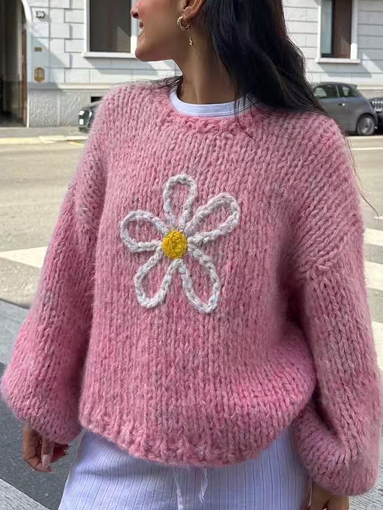 Kaikuo transfronterizo europeo y americano de lana casual manga larga camiseta abrigo suéter de mujer otoño y invierno 2025 estación independiente de Amazon