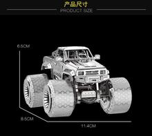 香港南源魔图3D金属拼装模型 DIY益智拼图 I32206越野大脚车