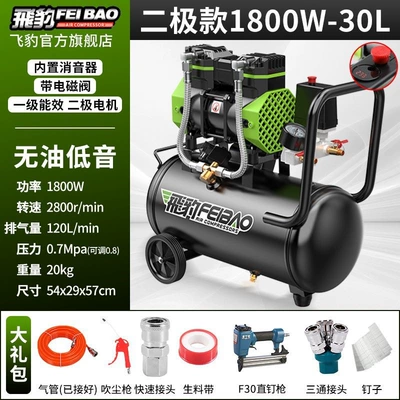 Hava kompressorları: small 220v portable woodworking - double-cylinder-1800w-double-tube-digital-display-30lf30-straight-nail-gun