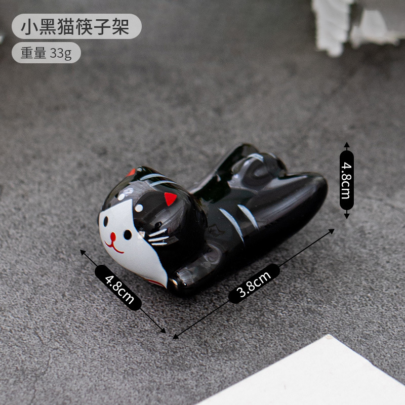 和雑貨 オーナメント 和風かわいい5点セット フライングタイガーキャット 陶器工芸品 箸立て 在庫あり