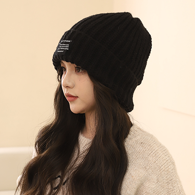 Lana oversize tinta unita per autunno e inverno, pile lavorato a maglia, versione coreana, coppia femminile all'aperto, escursioni calde_voghion.com