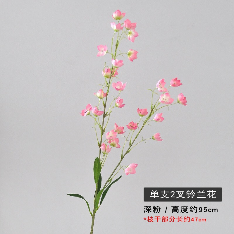 铃兰花居家客厅装饰花艺插花摆件餐桌假花摆设花束仿真家居装饰|undefined