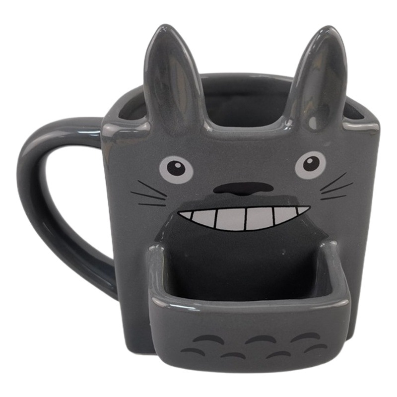 Animación circundante Totoro animal ratón desayuno taza de café taza de té gato con taza de galletas de cerámica sándwich taza de agua