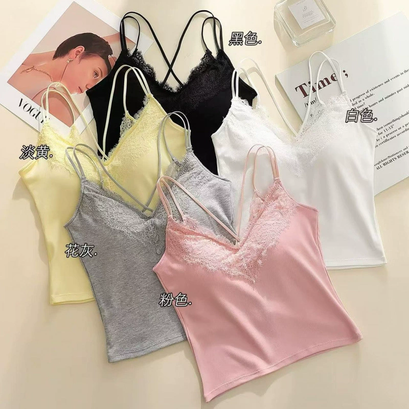 Летняя новинка 2025 года: кружевной топ с вставками, двойными плечами, красивой спинкой, в стиле лёгкой роскоши, универсальный, облегающий, базовый.