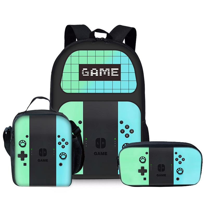 ゲーム機小中学生 DIY バックパックメーカー卸売軽量多用途バックパッククロスボディ食事バッグ鉛筆バッグ|undefined
