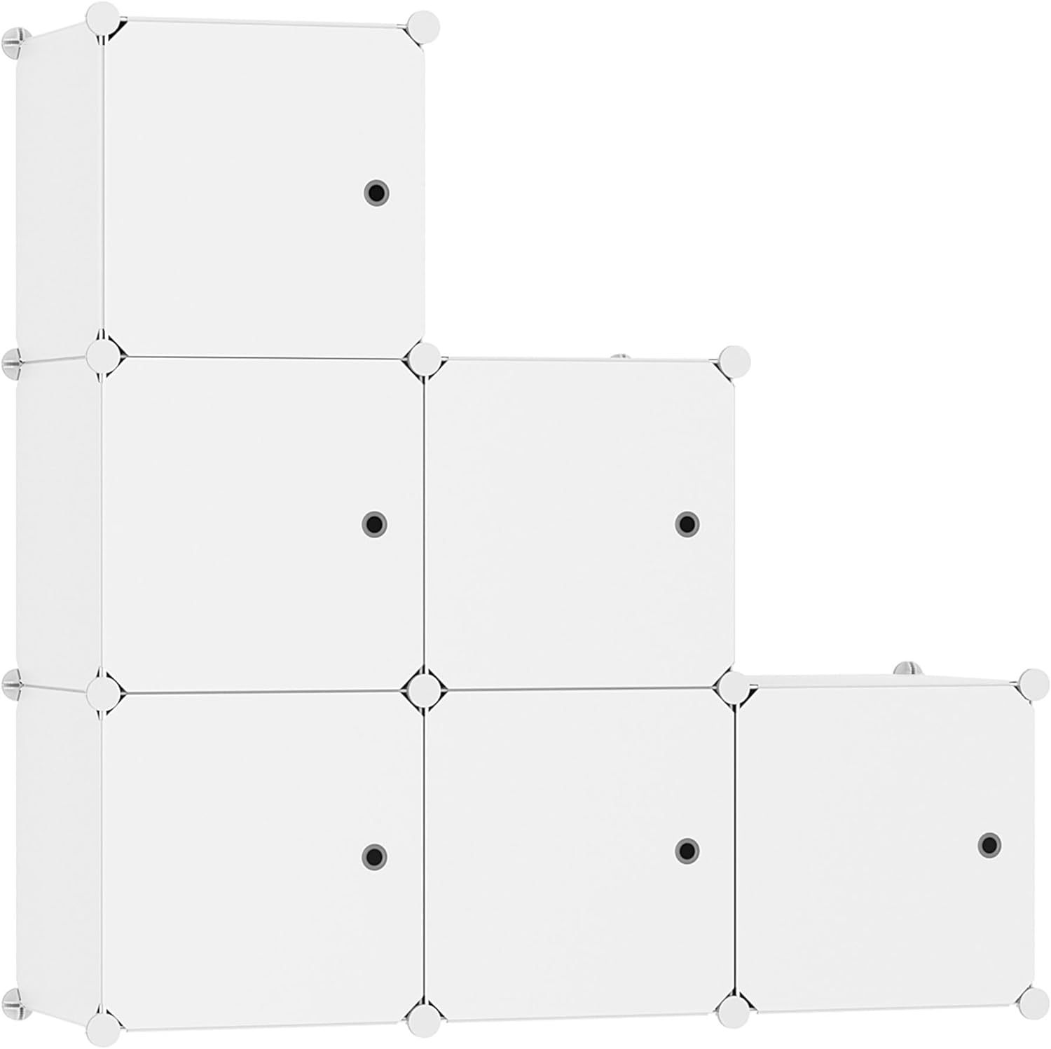 Blanco 6 cuadrículas con puerta