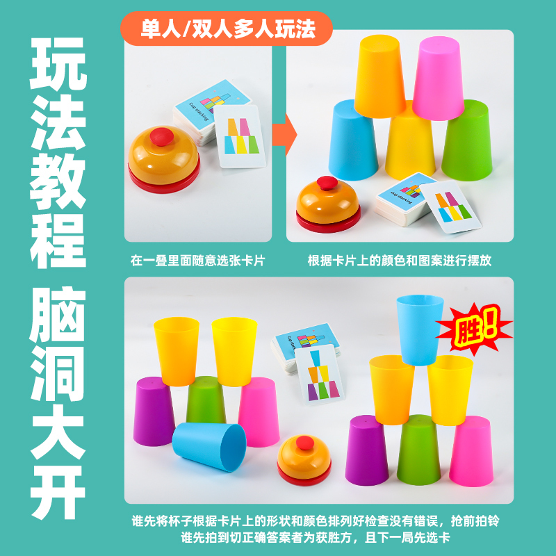 スタッキングカップ 小学生向け競技対戦 クイックハンド デスクトップゲーム スピードスタッキングカップ コンペティションセット 子供のおもちゃ|undefined