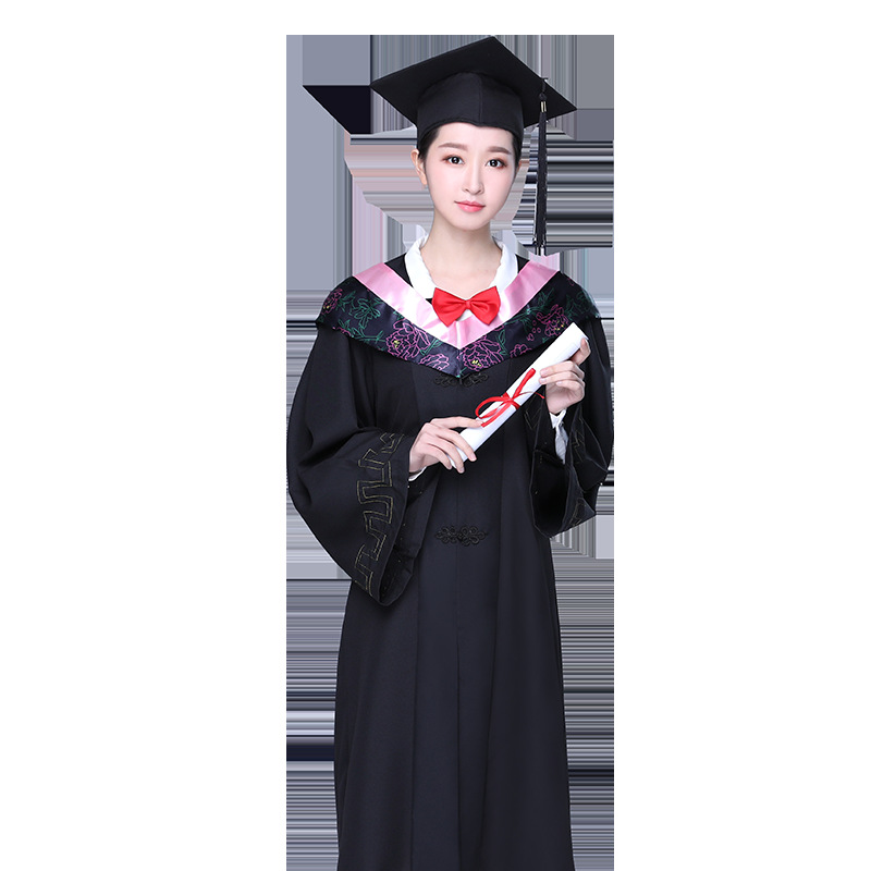 학사 의류 졸업 원피스 학위 의류 학부 졸업 원피스 여성 핑크 교양 과학 노동자 SONGZHIHE