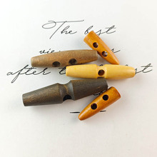 天然白杨对扣 单孔二孔橄榄对扣 外套风衣毛呢大衣简约装饰纽扣