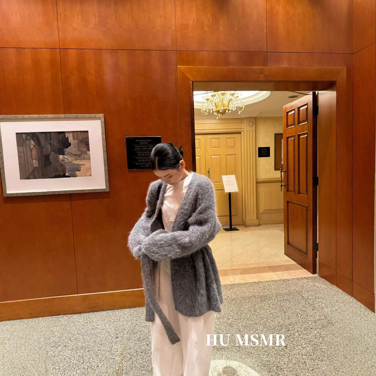 广州十三行HUMSMR冬上新羊驼毛松弛开衫大毛衣(59%羊驼毛)R008