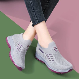 女式休闲单鞋;女式健步鞋;中老年妈妈鞋