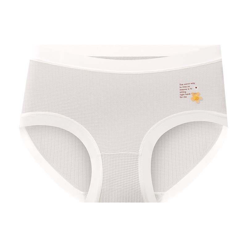 10A antibacterianos pantalones de mujer sin marcas ventiladas moda rayas pantalones de mujer cintura media entrepierna de algodón suave pantalones de niñas elásticas image 10