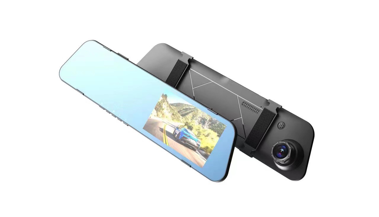 New private model 4.5 inch rearview mirror driving recorder HD 1080P front and rear double lens reversing Image wholesale