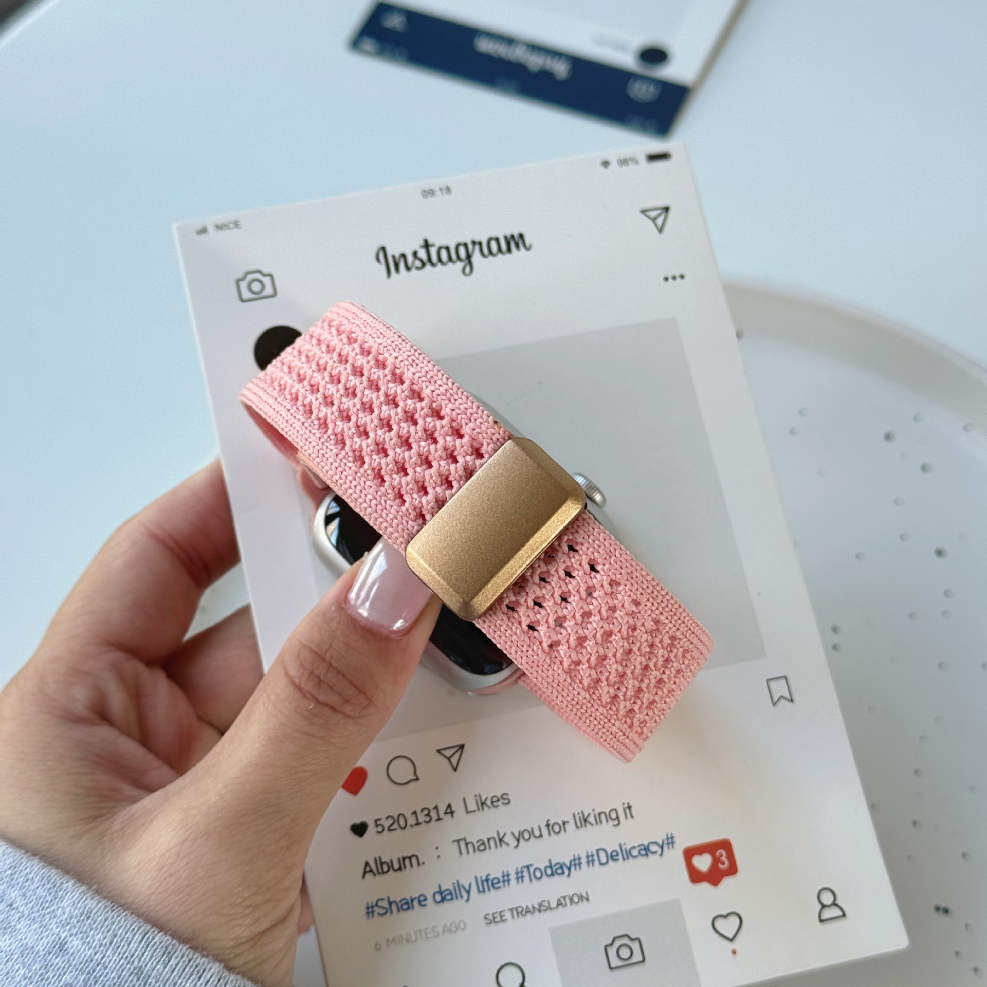 35g Weight Apple Smart Watch Magnetic Strap Classification Nylon Material Solid Color Pattern Fashion style Style Fashion Style Solid Color Apple Smart Watch Magnetic Strap 2