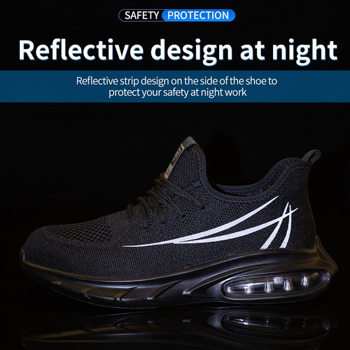 Manufacturer wholesale wear-resistant anti-slip anti-smash anti-puncture labor protection shoes cross-border factory workshop construction site protective work shoes for men