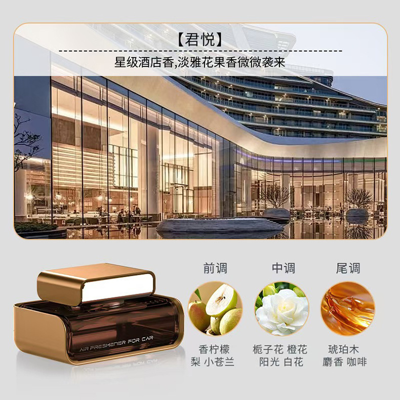 High-end car business aromatherapy for men's and women's interior fragrance car accessories ornaments perfume holder cross-border parts for distribution