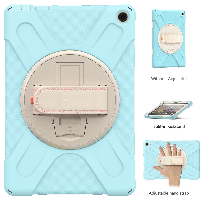 Suitable for Amazon kindle HD 10 Silicone Drop-resistant Protective Case fire7 Bracket HD8 Tablet Protective Case